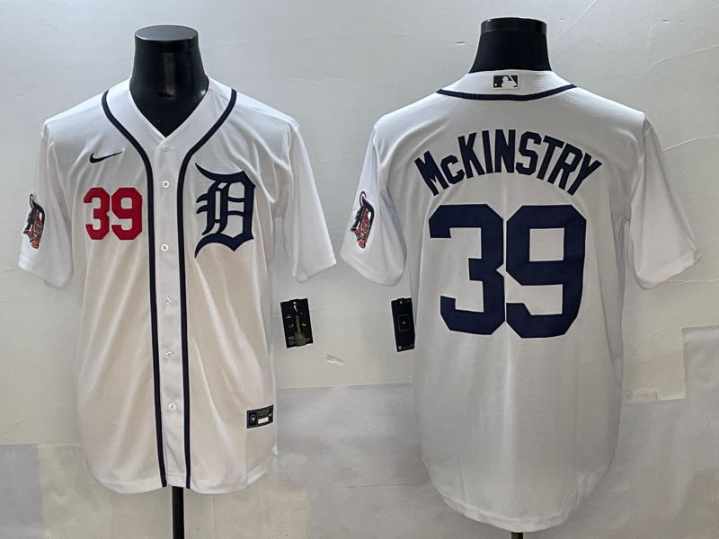 Men 2025 Detroit Tigers #39 Mckinstry White Game Nike MLB Jersey style 3->detroit tigers->MLB Jersey